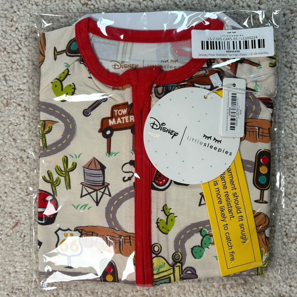 Little Sleepies Disney Pixar Radiator Springs Zippy 12-18 months NEW